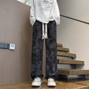 美式扎染直筒休闲裤加绒保暖百搭阔腿裤*CK49*P30加绒35控68图片