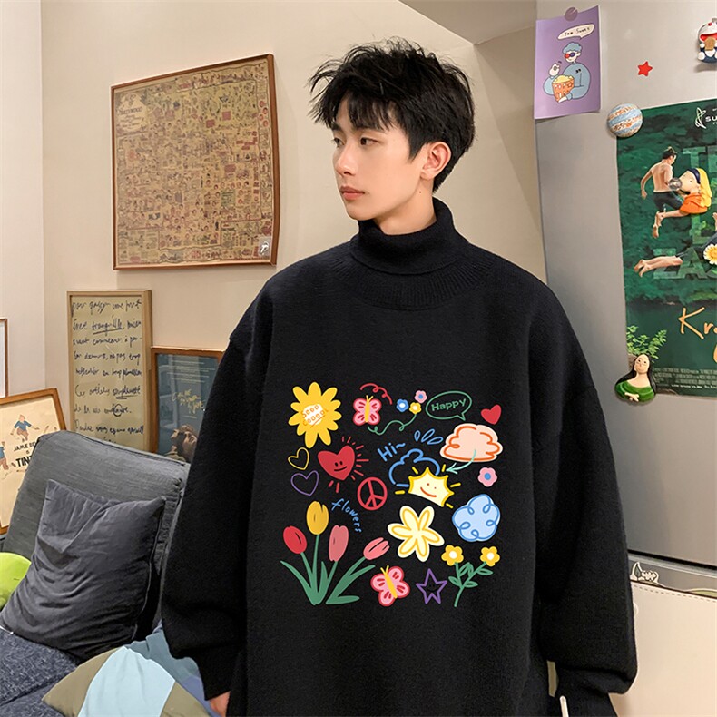 控68高领毛衣男士大码内搭毛线衣男GM45319-P45加绒款-P65,男装针织衫/毛衣,电商A040