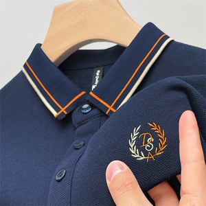 男士短袖t恤夏季时尚翻领polo衫2023新款商务高端休闲百搭上衣服图片