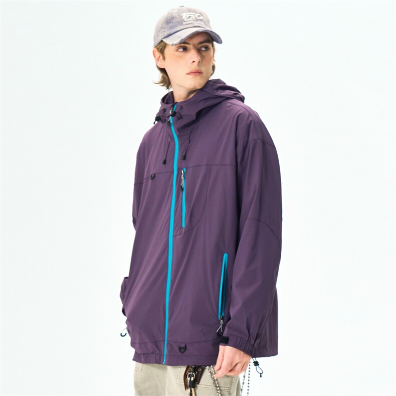 户外防水外套徒步登山连帽夹克休闲百搭潮流冲锋衣 JK3512 特P80图片