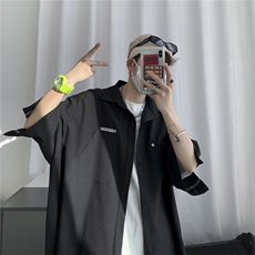五分袖夏季衬衫男韩版宽松半袖情侣衬衣星座812-CY103-P45，男装衬衫，星座812