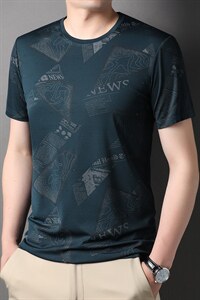 2023夏季新款中年男士短袖T恤POLO衫商务休闲时尚打底男装上衣潮图片