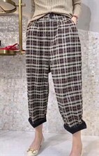 2021秋季新款时尚休闲显瘦遮胯直筒休闲裤，女装休闲裤，L·H·X