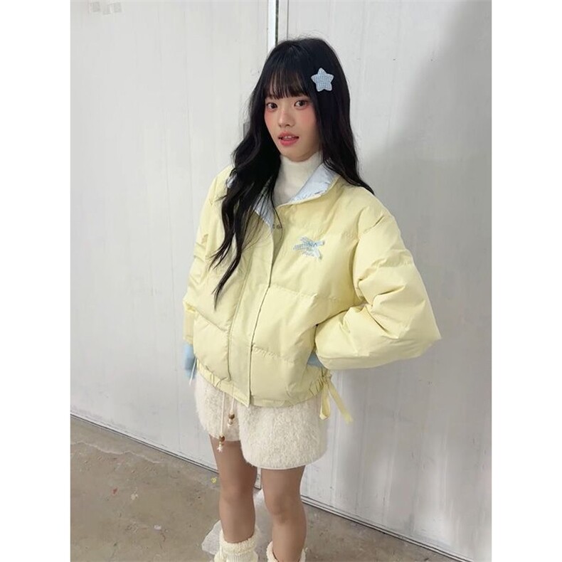 1506A/G78020/P79糖果系蓬松蝴蝶结棉服外套,男装棉衣,星座1506A