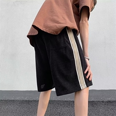 灯芯绒短裤夏季美式复古高街运动裤百搭宽松休闲五分裤D6814-P32，男装休闲裤，星座1109-3