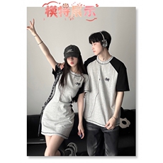 C307女P60男P452024男运动复古T恤连衣裙高腰显瘦A字裙情侣，男装T恤，星座512-6
