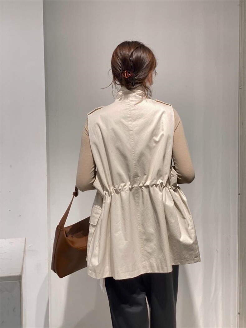 立领马甲，女装马甲，驿谷