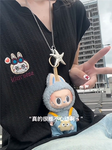 XZ809A/FFF07/P35/控48   肌理感绣花labubu背心T恤图片