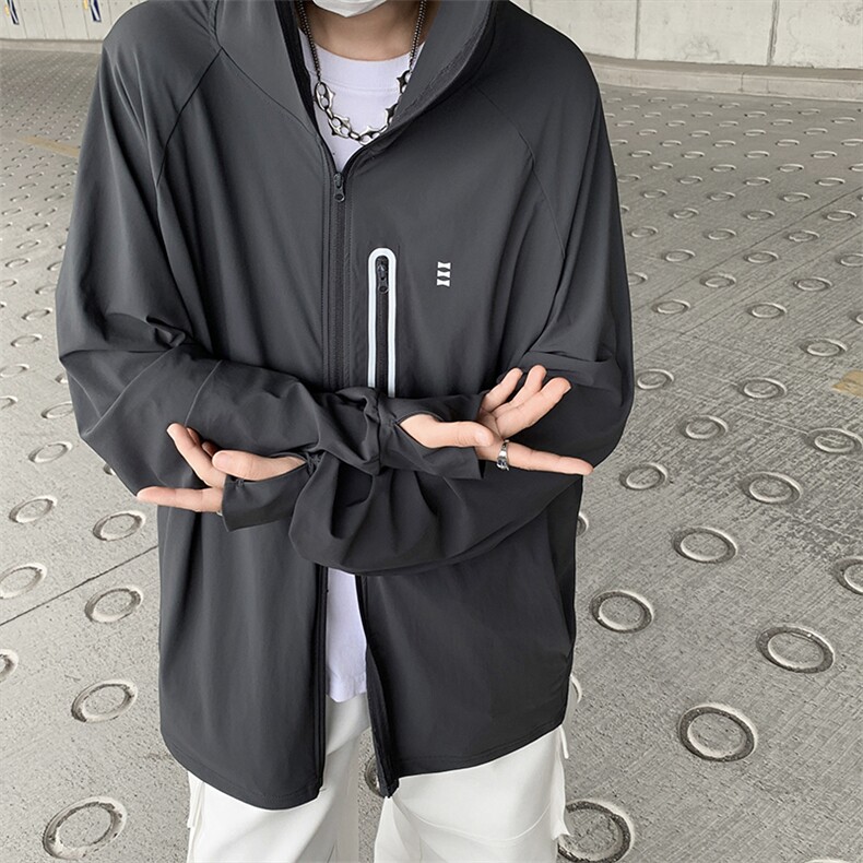 轻透气男女宽松连帽防晒服可遮脸一体皮肤衣钓鱼服外套F1-p40,男装防晒衣,星座1008-2