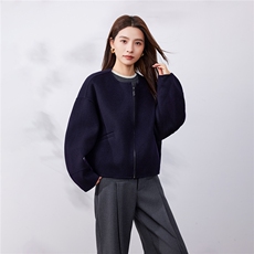 2025年秋季新款百搭拉链开衫，女装羊毛衫，泰公羊绒