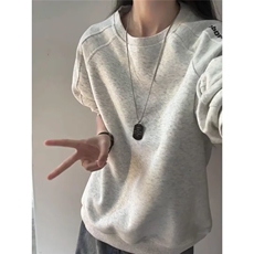 1506/QW360/P39重磅高街设计感卫衣套头宽松上衣内搭打底男装，男装T恤，星座1506