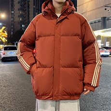 港风潮牌新款织带连帽可拆卸棉服潮流保暖棉衣M088-P85控129，男装棉衣，星座717