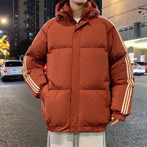 港风潮牌新款织带连帽可拆卸棉服潮流保暖棉衣M088-P85控129图片