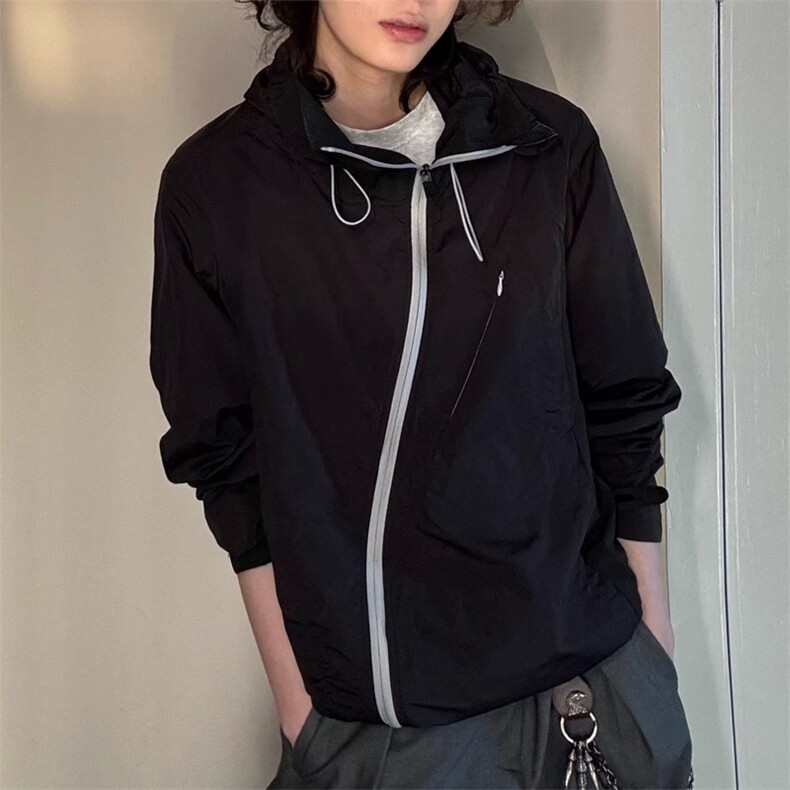 P42网图Y127原版质量100锦纶防晒黑色M到2XL,男装防晒衣,星座506A
