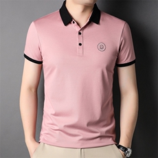 夏季新款男士翻领短袖t恤中年有领男装上衣服休闲POLO衫，男装T恤，电商B212（原钱塘6029）