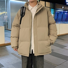 棉服棉袄秋冬新款棉衣外套纯色立领面包服保暖加厚A436-1266-P60，男装棉衣，电商A436
