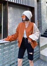 秋季皮衣夹克，女装皮衣，格格+