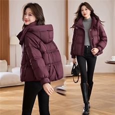 现货。白鸭绒羽绒服女2025冬季新款短款羽绒服外套女加厚，女装羽绒服，依万里