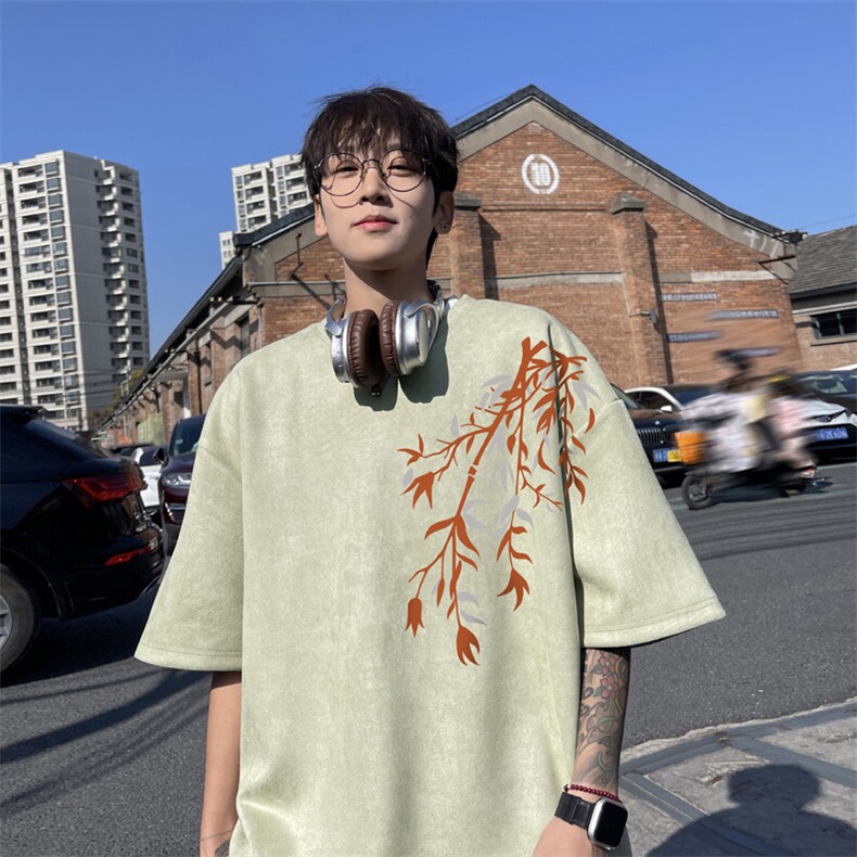 麂皮绒！重磅麂皮绒短袖t恤男 JT503-特p19图片