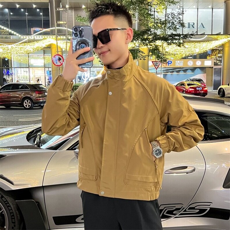 工装外套男新款潮流短款夹克衣服男士春秋款上衣,男装夹克,星座1013
