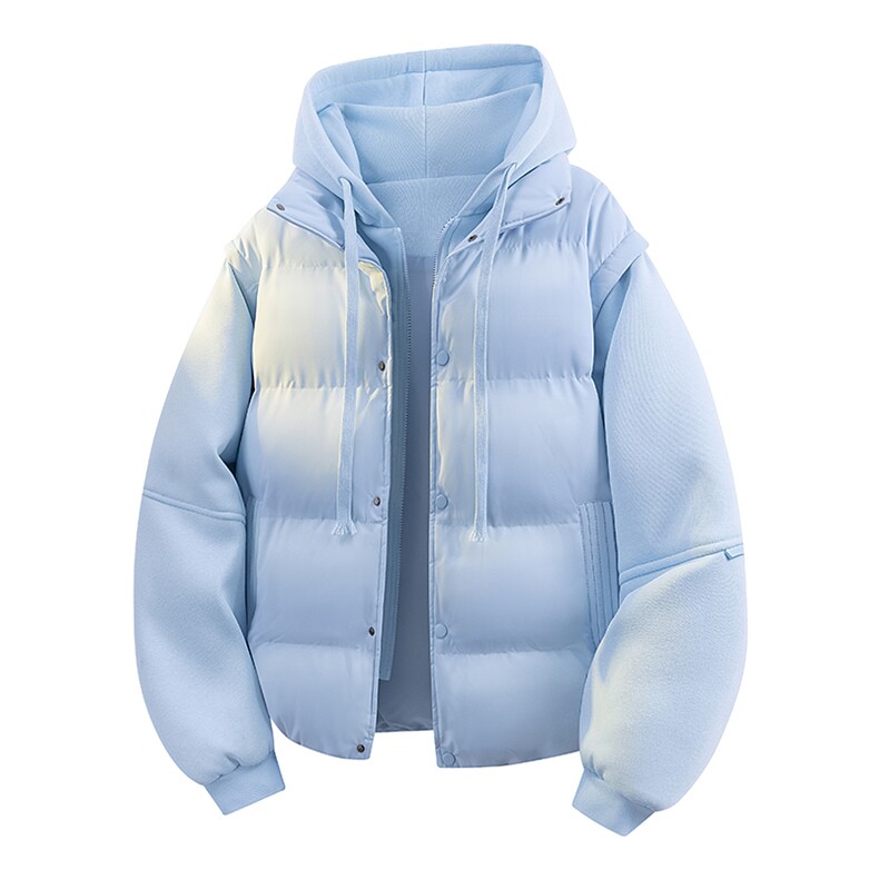 立体新款冬季羽绒棉服棉袄连帽假两件韩版宽松外套A436-2511-P85,男装棉衣,电商A436