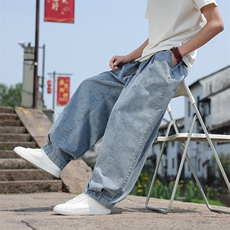 夏季风牛仔宽松大码长裤透气柔软休闲裤男士K2513-P7588，男装休闲裤，电商A008