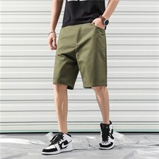 K939/P25夏季港风潮流男士宽松五分裤子韩版沙滩黑色休闲大码短裤，男装休闲裤，电商A141