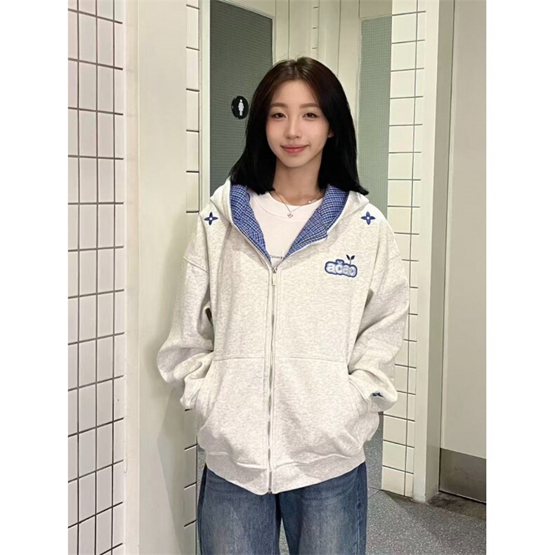加绒款连帽加绒卫衣开衫男秋冬款重磅带帽衫宽松潮牌衣服WY3112,男装卫衣,星座516A