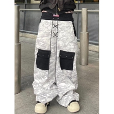 印花扎染垂感阔腿牛仔裤女秋季高腰休闲宽松显瘦拖地长裤K8051，男装牛仔裤，星座1116A（原606A-3）