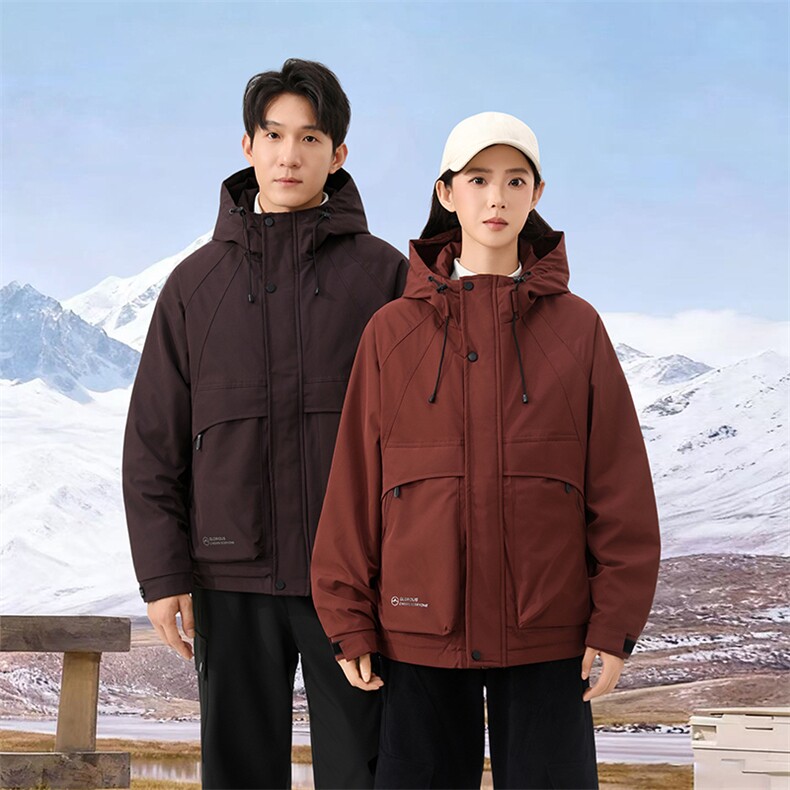 抖音2025情侣秋冬二棉加棉加厚夹克休闲棉服M1125-P120,男装夹克,电商D240-242