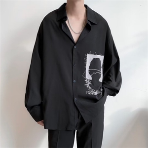港风日系潮流宽松衬衫男2023春季韩版ins潮牌个性外套 K7061-P24图片