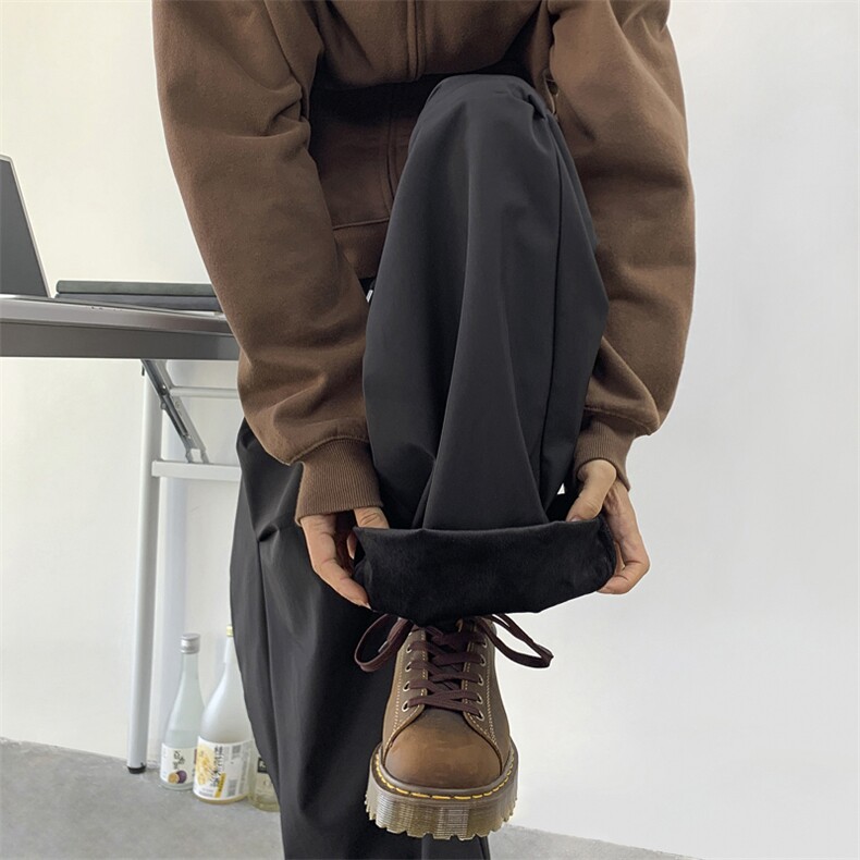 【现货】A762加绒特P50控88美式加绒弯刀裤宽松冲锋裤休闲裤,男装卫衣,电商B335