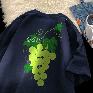 重磅纯棉冰皮凉感短袖T恤男夏季潮牌嘻哈潮流宽松情侣内搭打底衫图片