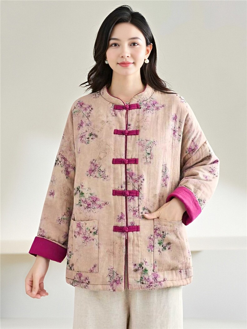 2025冬装新款修身保暖时尚菱形格连帽个性女士棉服外套,女装棉衣/棉服,江忆布依