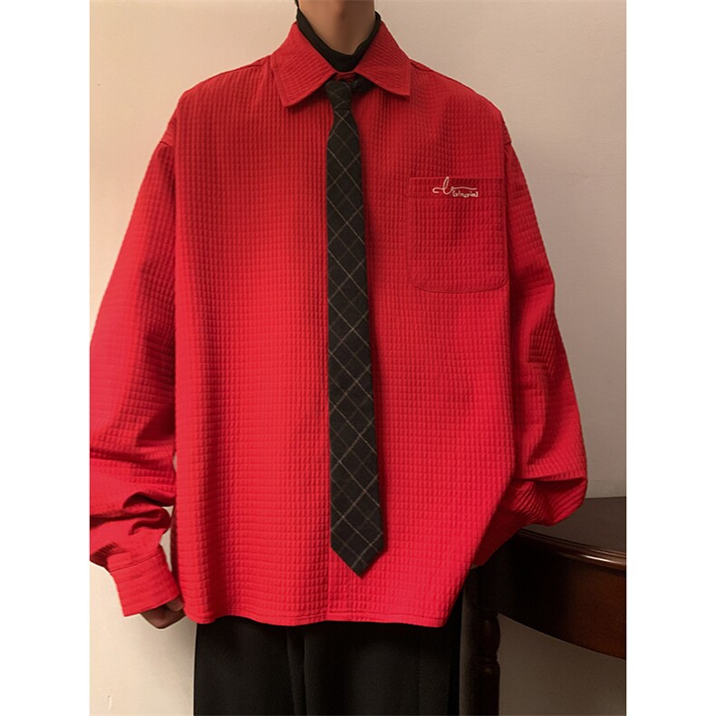 现货新款高克重高品质刺绣衬衫DSA059-CS7841-P50控78,男装衬衫,电商A059