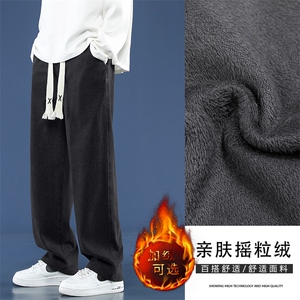 阔腿男士加绒加厚款直筒休闲潮牌美式长裤K828-特批37加绒特批47图片