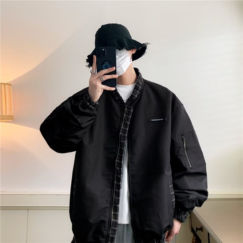 棒球服外套男春秋季潮牌ins宽松情侣衣服美式外套JQ01P65,男装夹克,星座1116-2