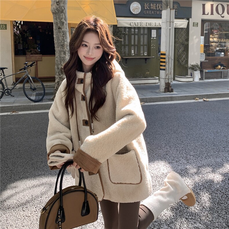 【10.15出货】新款高品质羊羔毛外套2C059-M58-P195-K288,女装毛呢外套,2C059