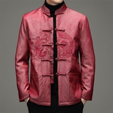 风冬季立领长袖休闲时尚男士唐装羽绒服爸爸装SFT99138-P190,男装羽绒服,电商B212（原钱塘6029）