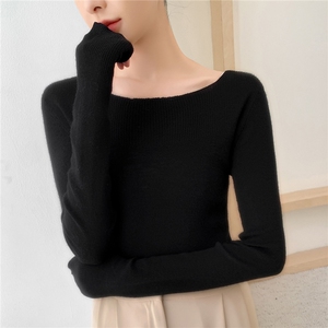 2025年秋季长袖一字领打底图片