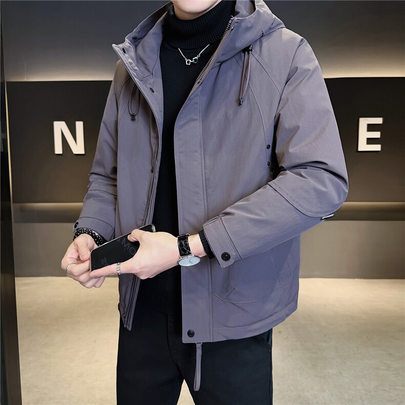 二棉B3538821P1552025绿冬季新款保暖夹克棉衣冲锋衣加厚外套,男装夹克,电商B353