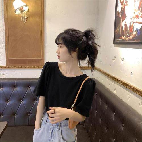 后背蝴蝶结露背T，女装，晶晶