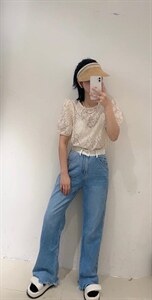 现货夏季新款蕾丝上衣图片