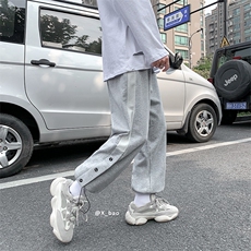 夏季休闲裤韩版潮流时尚束脚卫裤男港风宽松纯色九分裤k2802-p35，男装休闲裤，星座1008
