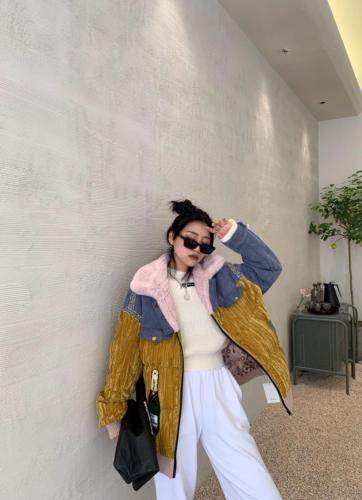 拼接款，女装，大图 DTU