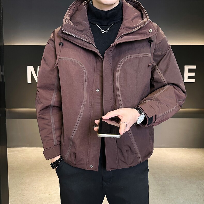 标50绒户外工装男士羽绒服冬季2025新款加厚外套A313-6610-P255图片