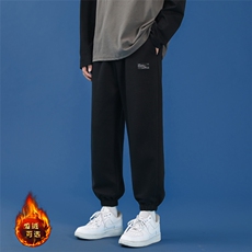 加绒2023秋冬卫裤高弹健康布聚酯纤维WK606-1-P25加绒批30，男装休闲裤，星座718-1