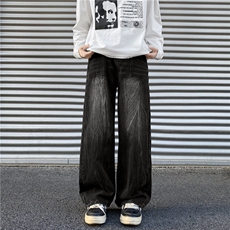 2025秋季新款美式高街水洗做旧直筒牛仔裤B315-K24328-p65控88，男装牛仔裤，电商B315