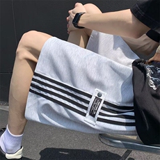V027-P34条纹休闲港风短裤男女夏季运动五分裤宽松休闲裤子，男装休闲裤，星座911-1