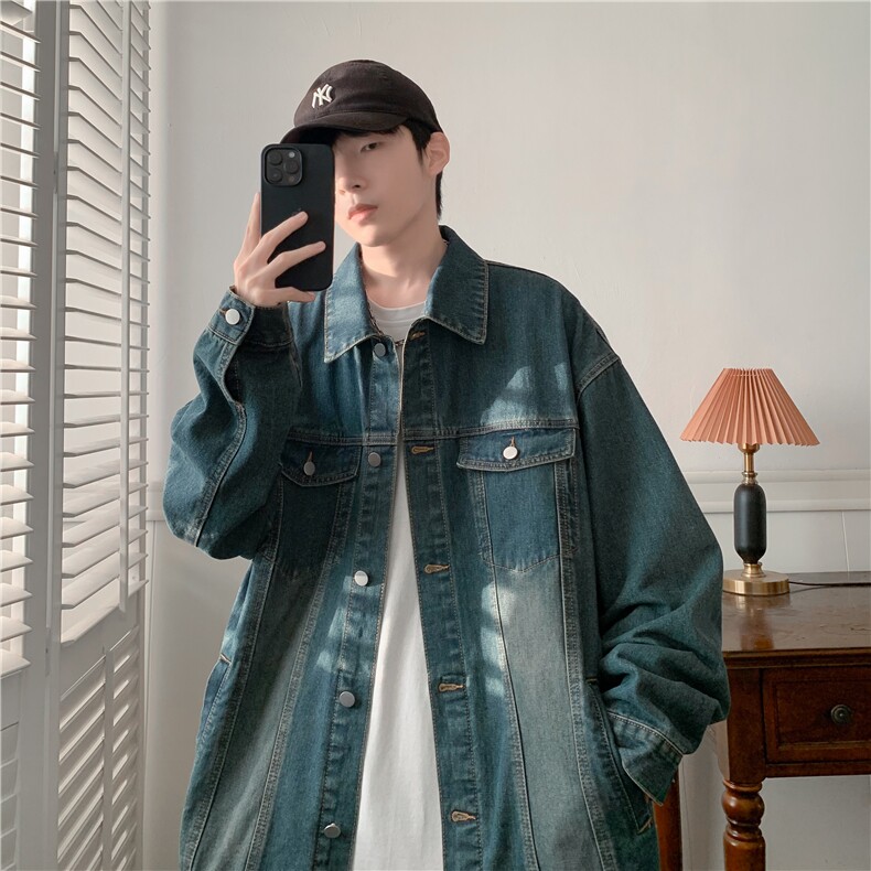 w10001牛仔衣外套秋冬季港风夹克，量大价优P60128,男装工装外套,星座215-2（原311A-2）